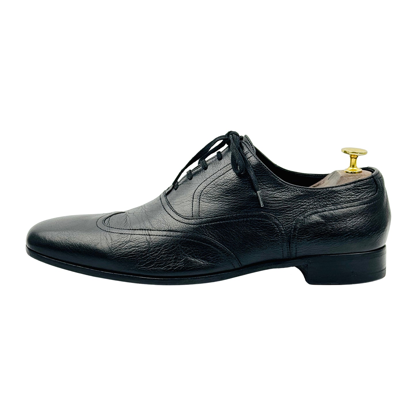 Gucci Men's Black Leather Oxfords (Size 42.5)