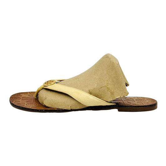 Tory Burch Women's 'Beige Brown' Flip Flops (Size 38)