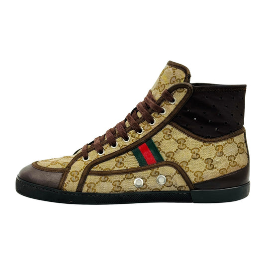 Gucci California Striped High Top Sneakers (Size 44.5)