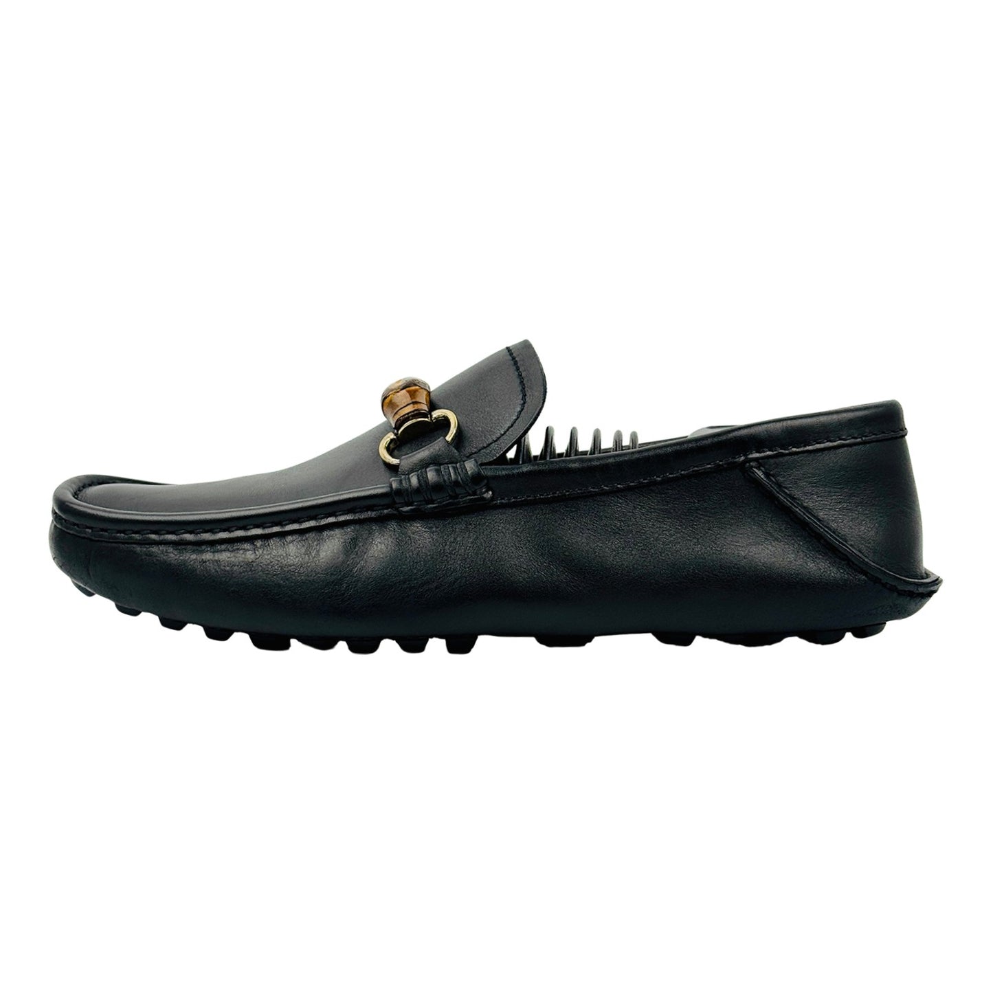 Gucci Bamboo Horsebit Black Loafers (Size 41) - 138204