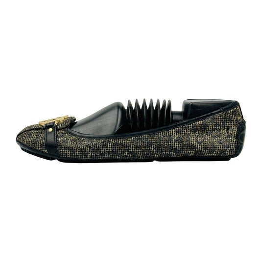 Michael Kors Fulton 'Black Gold' Moccasins (Size 41)