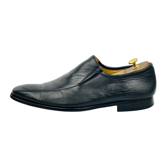 Magnanni Dominguez Black Leather Loafers (Size 45) - 12655