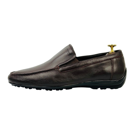 Gucci Men's Dark Brown Leather Driving Loafers (Size 42)
