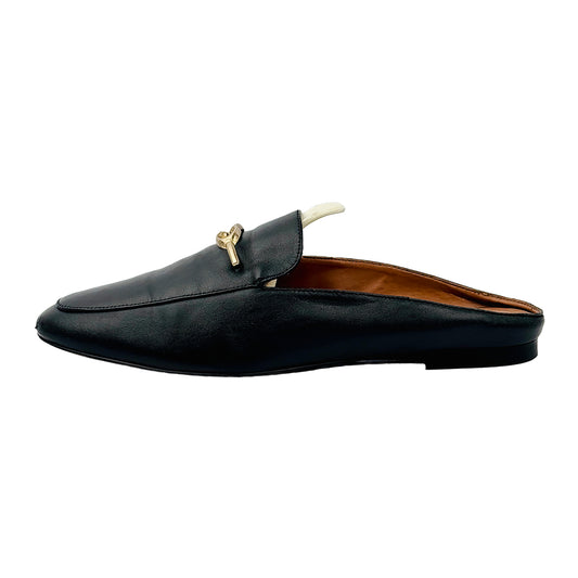 Coach Sienna Black Leather Slides (Size 38) - C5770