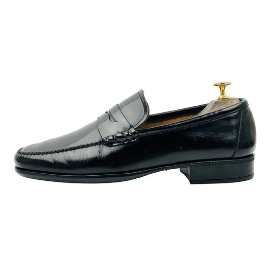 Emidio Tucci Men's Black Leather Loafers (Size 42.5)