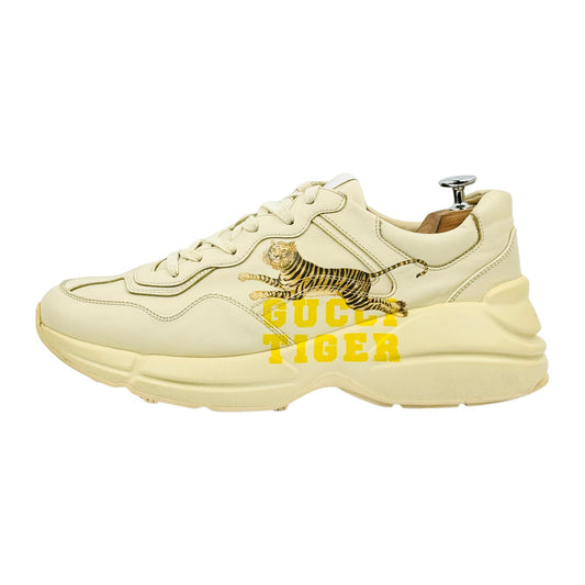Gucci Rhyton Tiger Ivory Sneakers (Size 41/41.5) - 687611 DRW00 9522