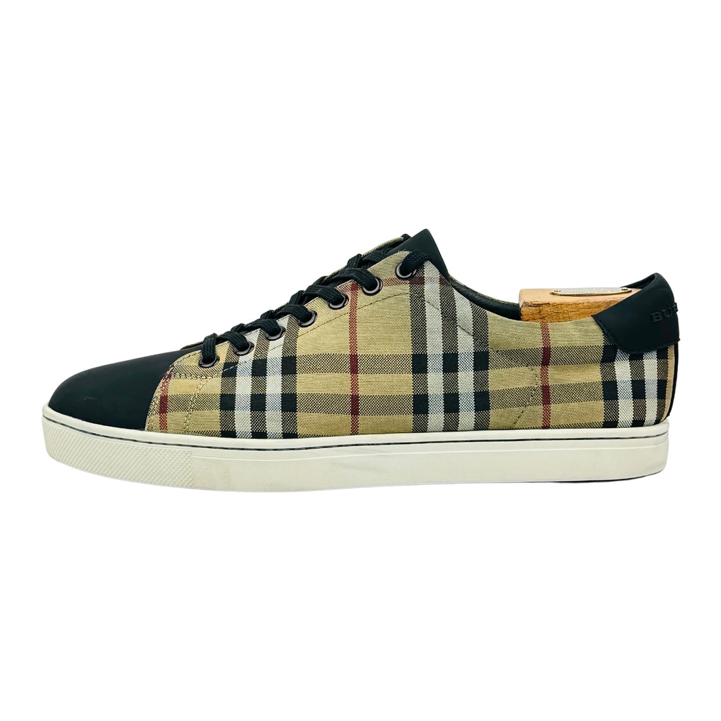 Burberry Men's Nova Check Pattern Sneakers (Size 43)
