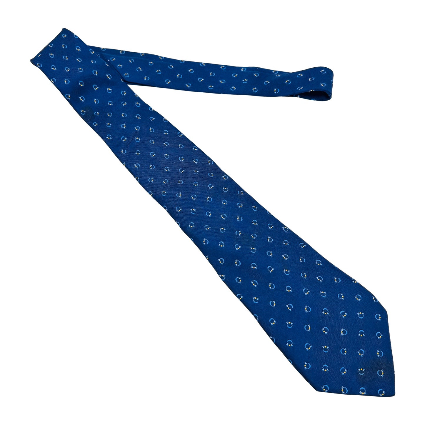 Salvatore Ferragamo Royal Blue 'Miniature Motifs' Tie (Size Regular)