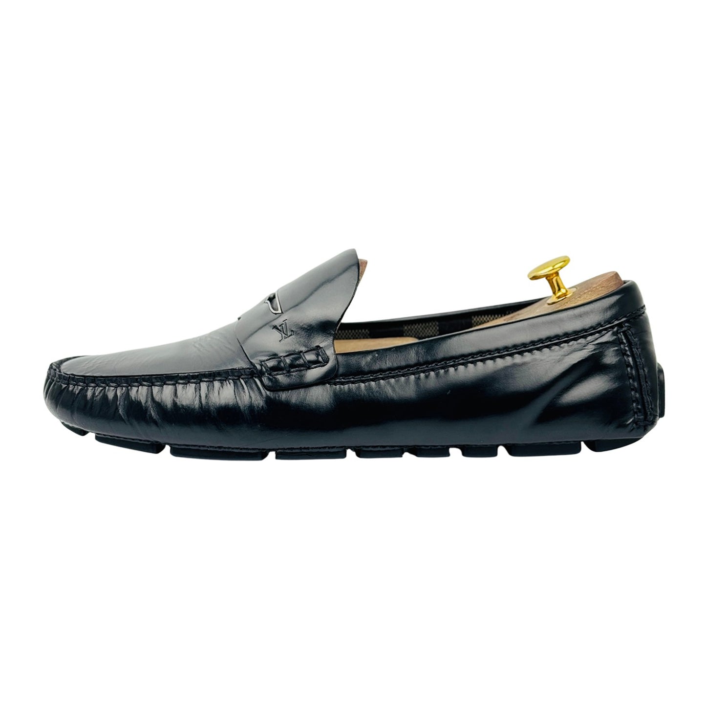 Louis Vuitton Men's Black Italian Loafers (Size 43)
