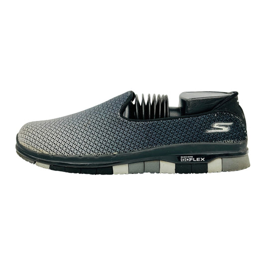 Skechers GO FLEX Walk 'Black Grey' Shoes (Size 38.5) - 14014 BKGY