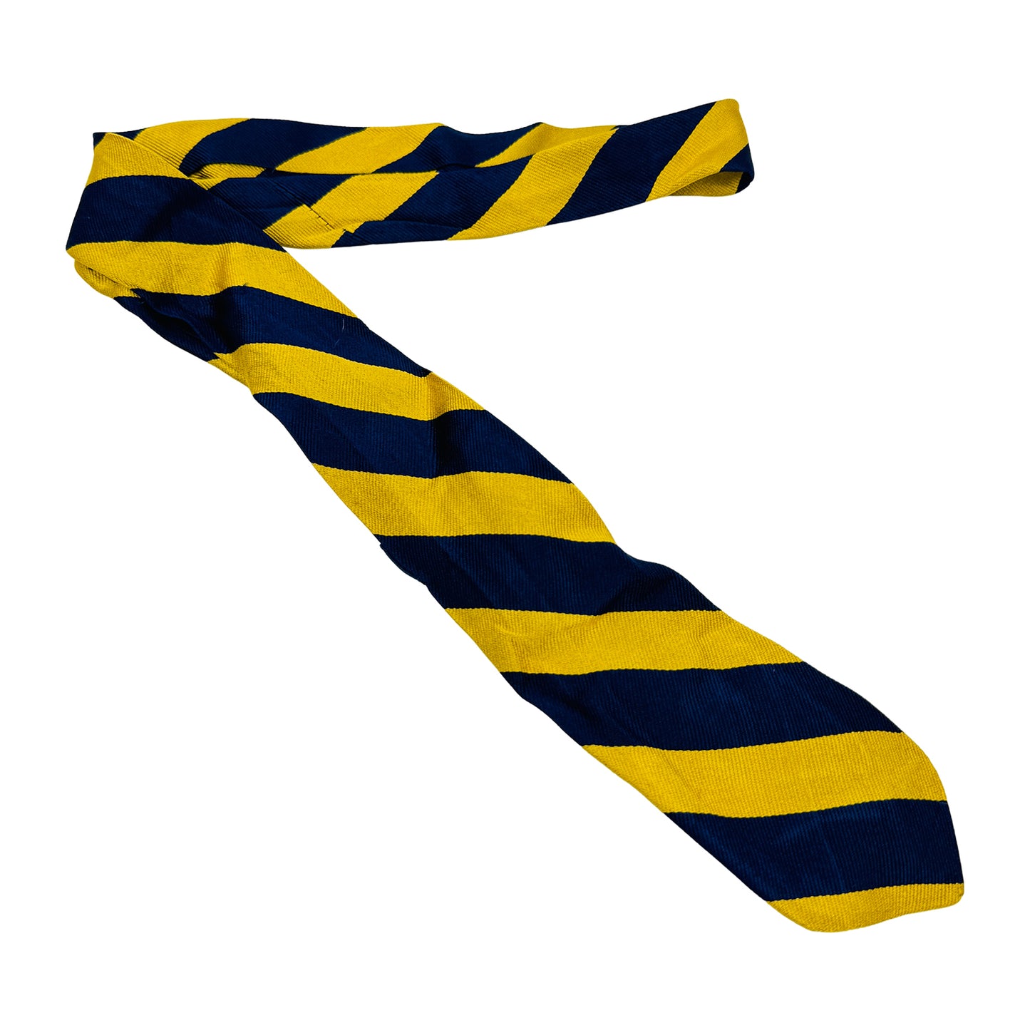 Ralph Lauren Polo Yellow 'Diagonal Stripes' Tie (Size Regular)