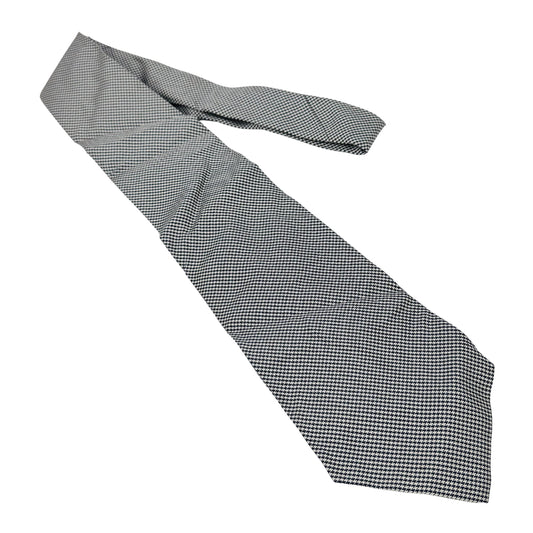 Ralph Lauren Polo White 'Houndstooth Pattern' Tie (Size Regular)