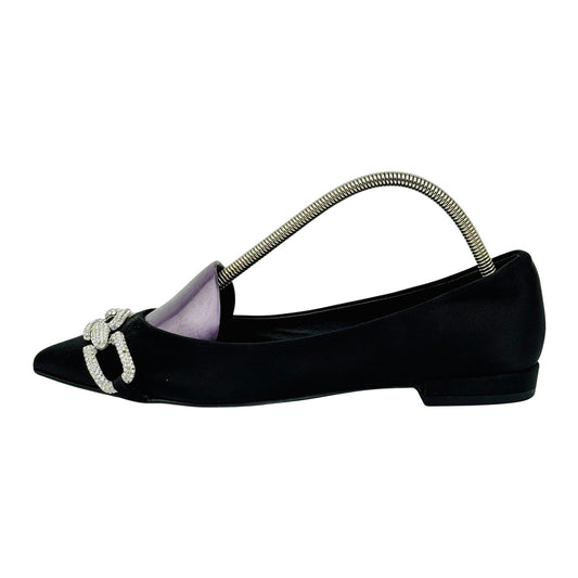 Stella Luna Black Pointed Toe Flats (Size 37/37.5)