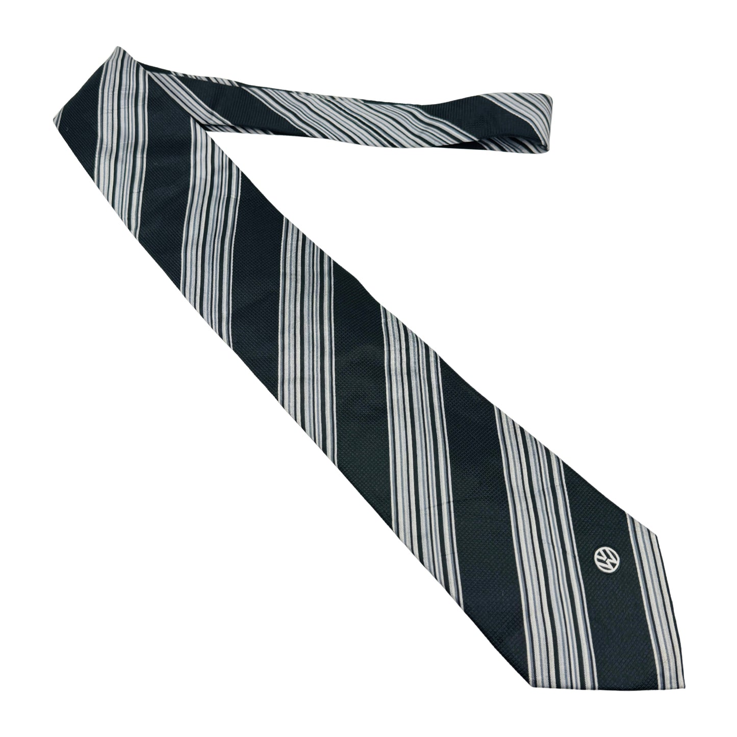 Volkswagen Black 'Diagonal Stripes' Tie (Size Regular)