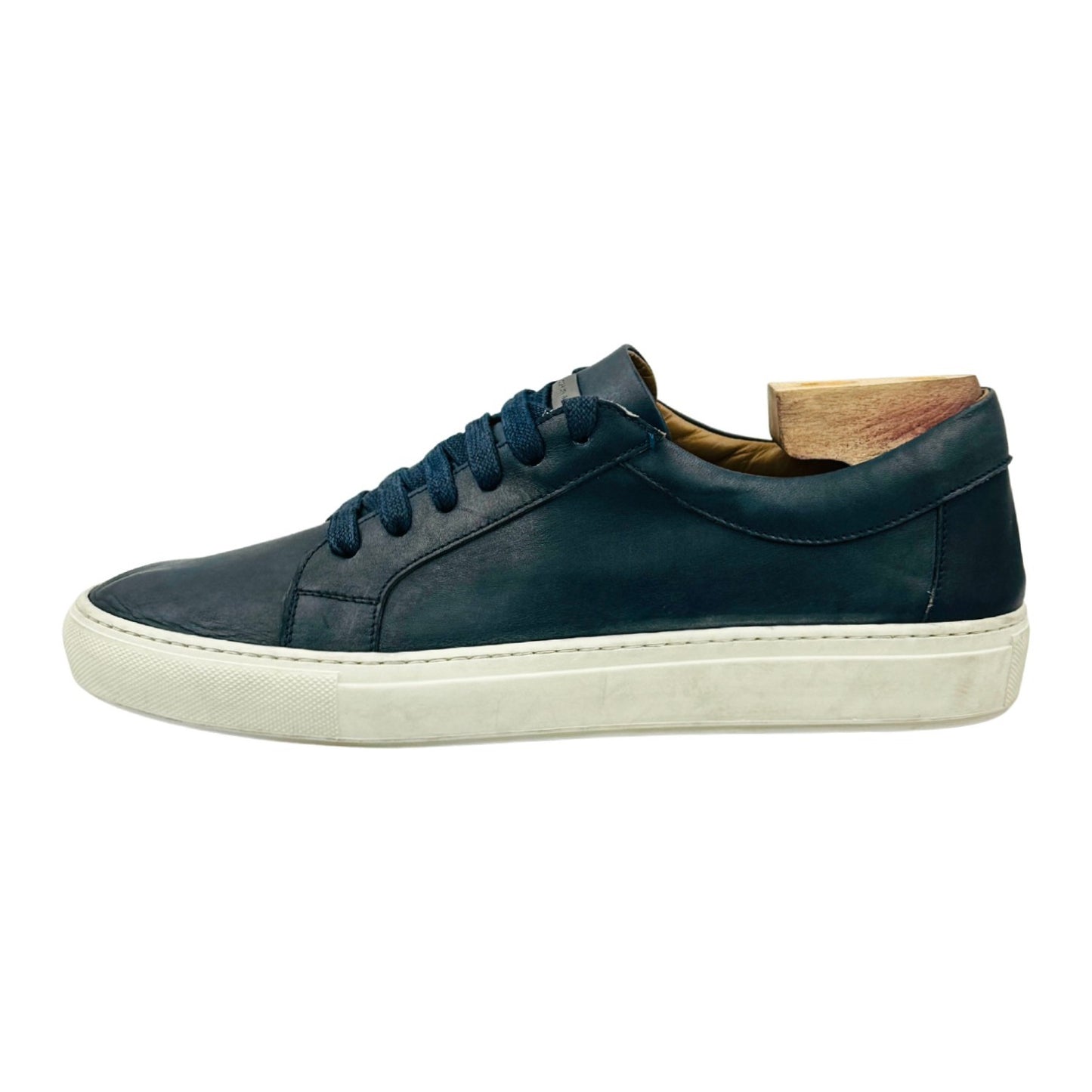 Cerruti 1881 Men's Navy Leather Sneakers (Size 43)