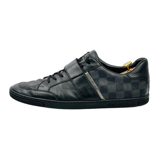 Louis Vuitton Men's Damier Graphite Strap Sneakers (Size 43.5/44)