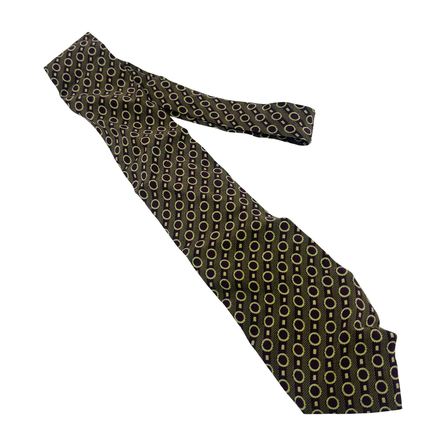 Giorgio Armani Brown 'Geometric Pattern' Tie (Size Regular)