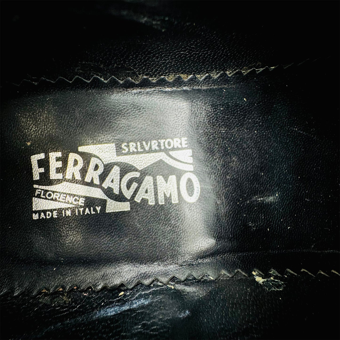 Salvatore Ferragamo Black Calf Leather Oxfords (Size 40/41)