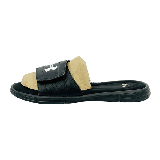 Image of Under Armour Men's Ignite 5 Black Slides (Size 46) - 1287318-001