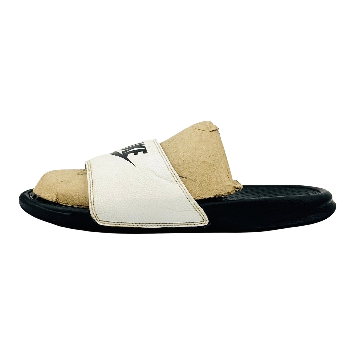 Nike Benassi JDI 'White Black' Slides (Size 44) - 343880-100