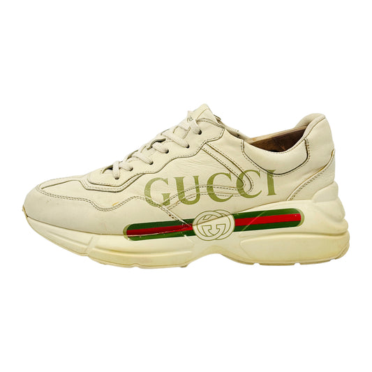 Gucci Rhyton Ivory Leather Shoes (Size 42) - 500877 DRW00 9522