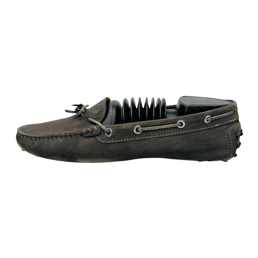 Tods Women's Gommino Grey Loafers (Size 39.5)