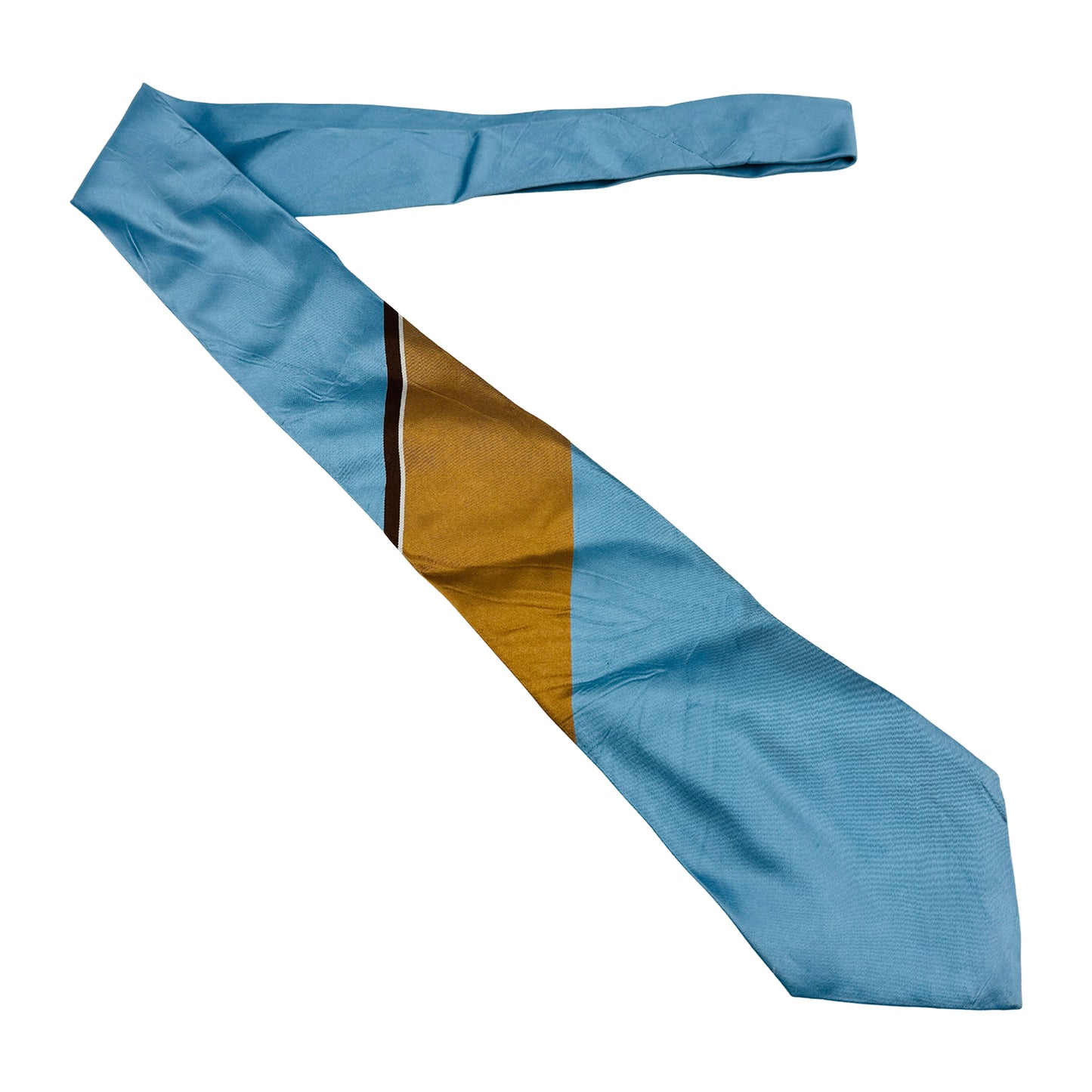Bally Sky Blue 'Panel Stripe' Tie (Size Regular)