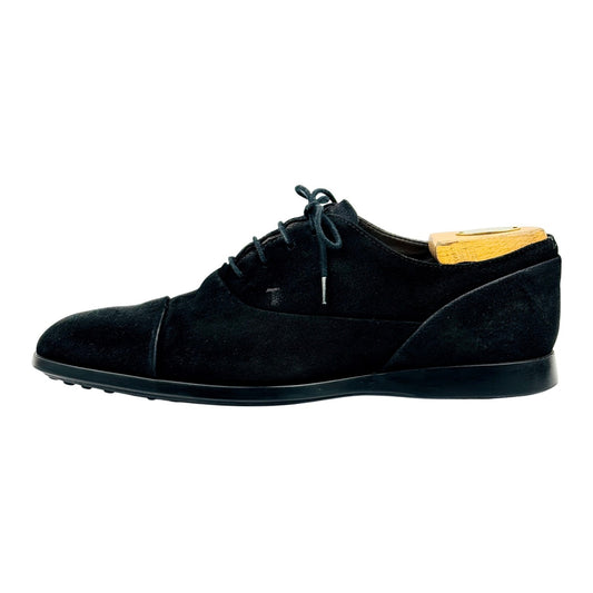 Tod's Men's Black Suede Oxford Shoes (Size 43)