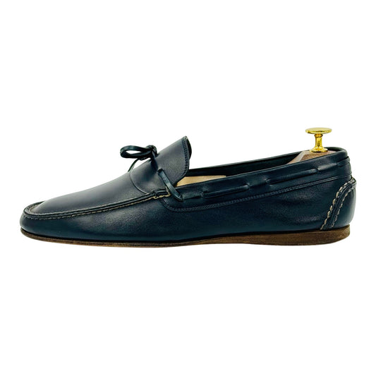 Hermès Men's Navy Blue Italian Loafers (Size 42)