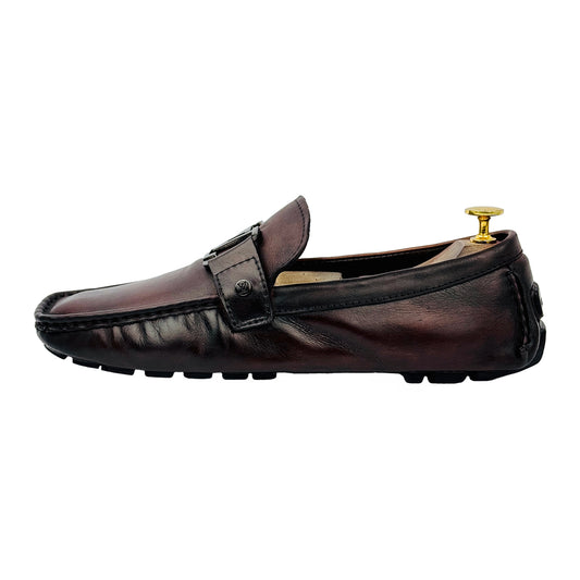 Louis Vuitton Monte Carlo Brown Moccasin Shoes (Size 42.5)