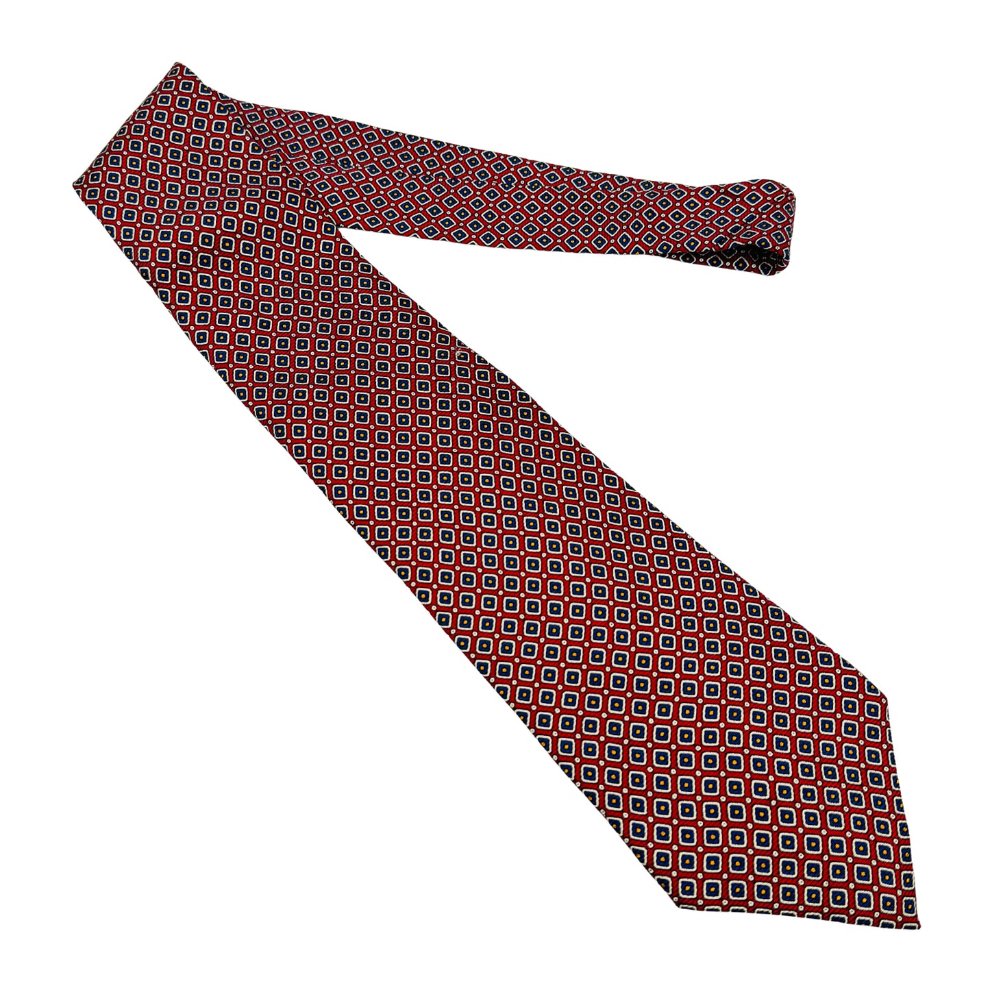 Lauren Ralph Lauren Red 'Geometric Pattern' Tie (Size Regular)
