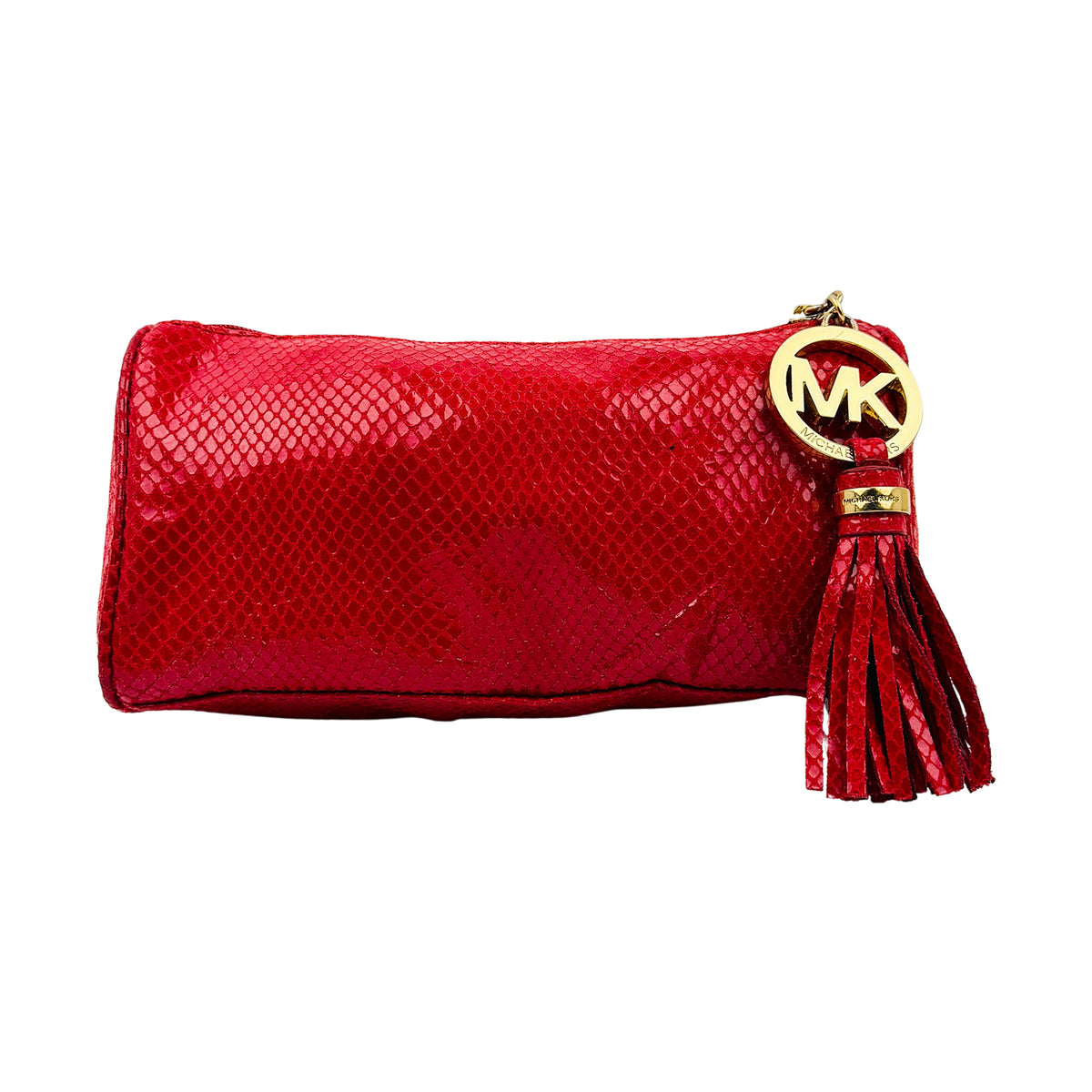 Michael Kors × Estée Lauder Snakeskin-Effect Cosmetic Clutch Bag