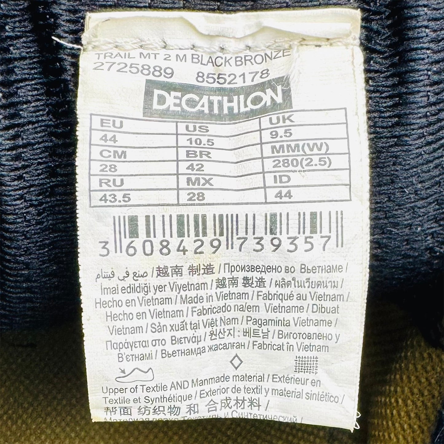 Decathlon Evadict Trail MT 2 Shoes (Size 44) - 8552178