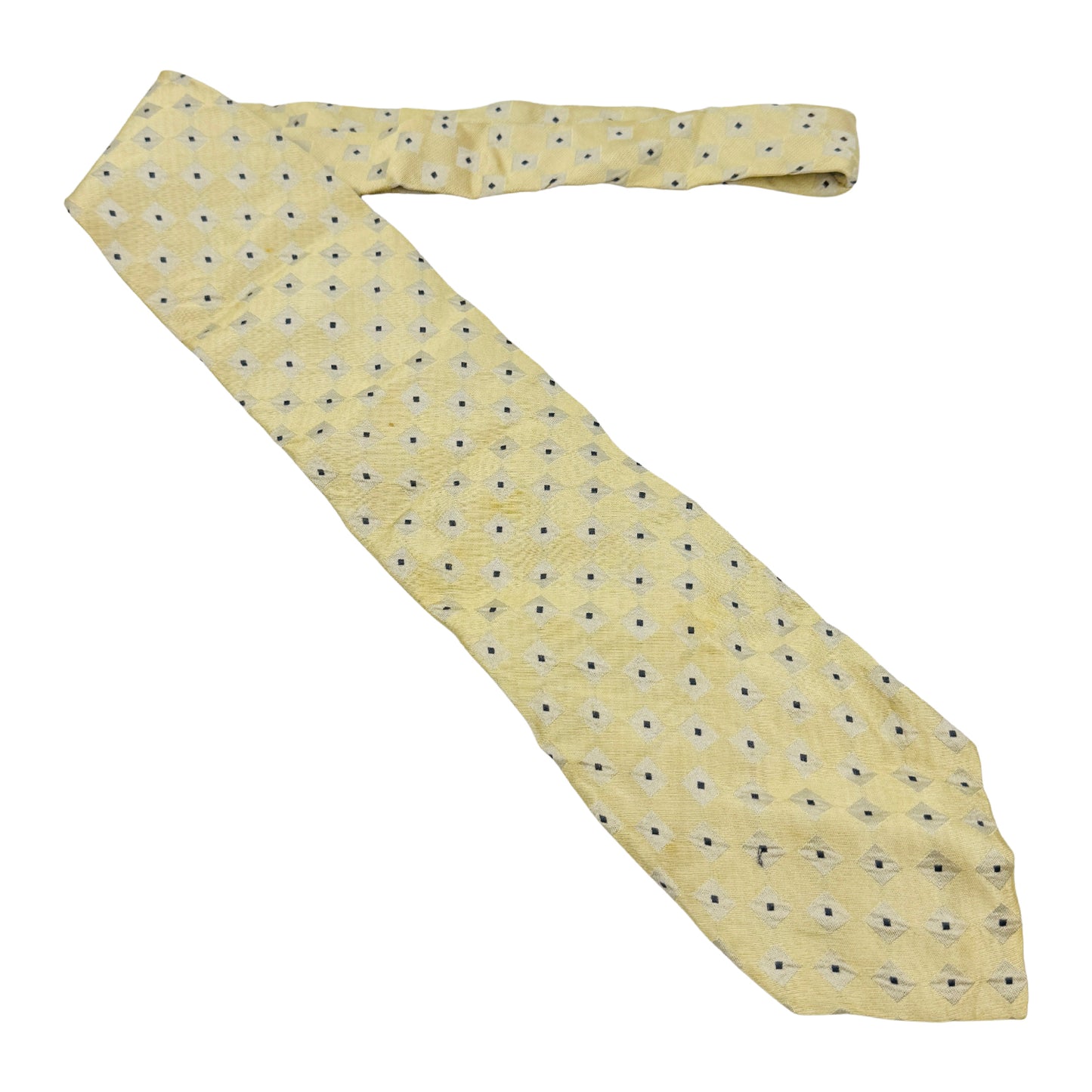 Giorgio Armani Pale Gold 'Geometric Squares' Tie (Size Regular)