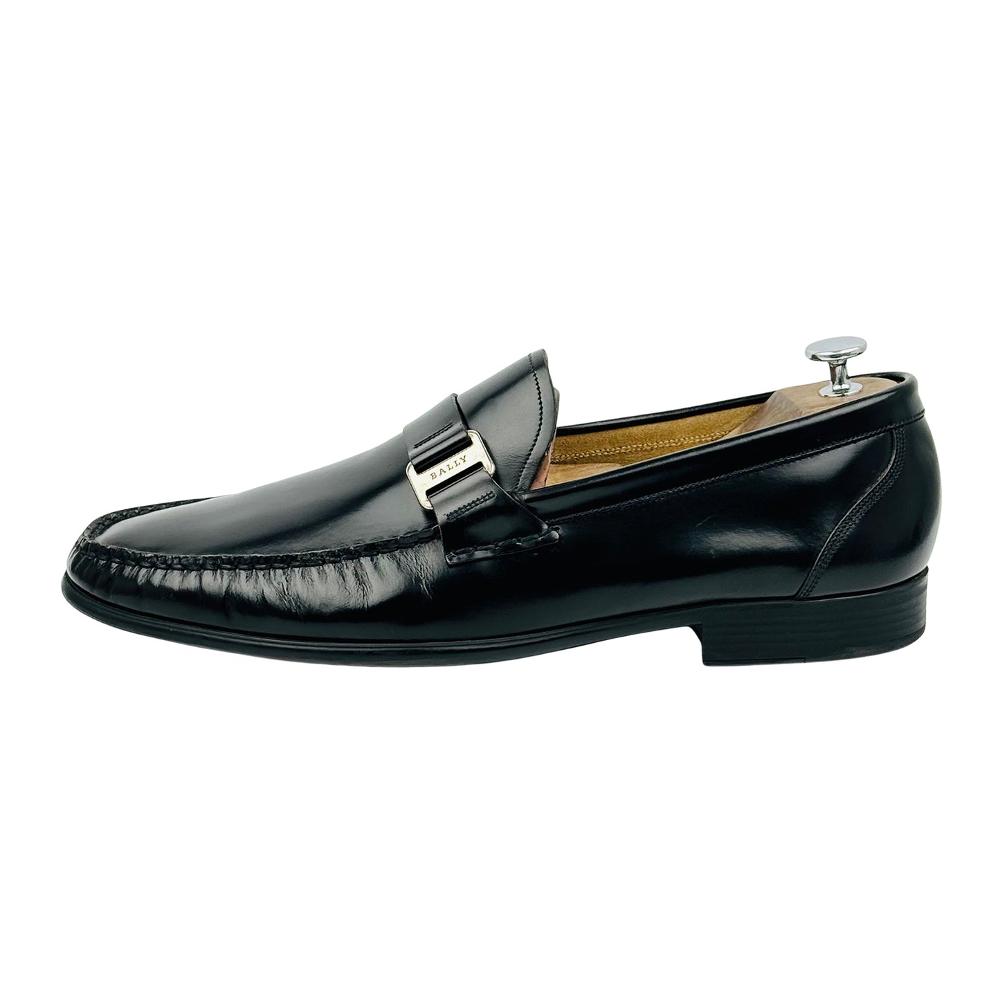 Bally Men's Colbar Black Leather Loafers (Size 45/45.5)
