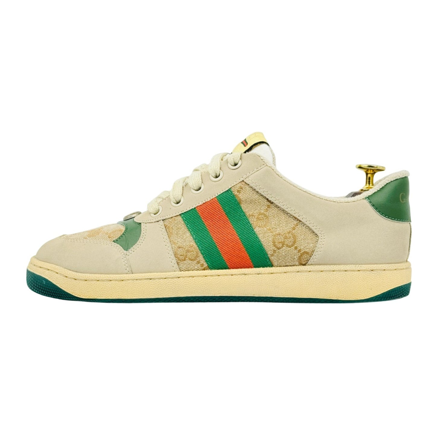 Gucci Screener Beige Italian Sneakers (Size 41)
