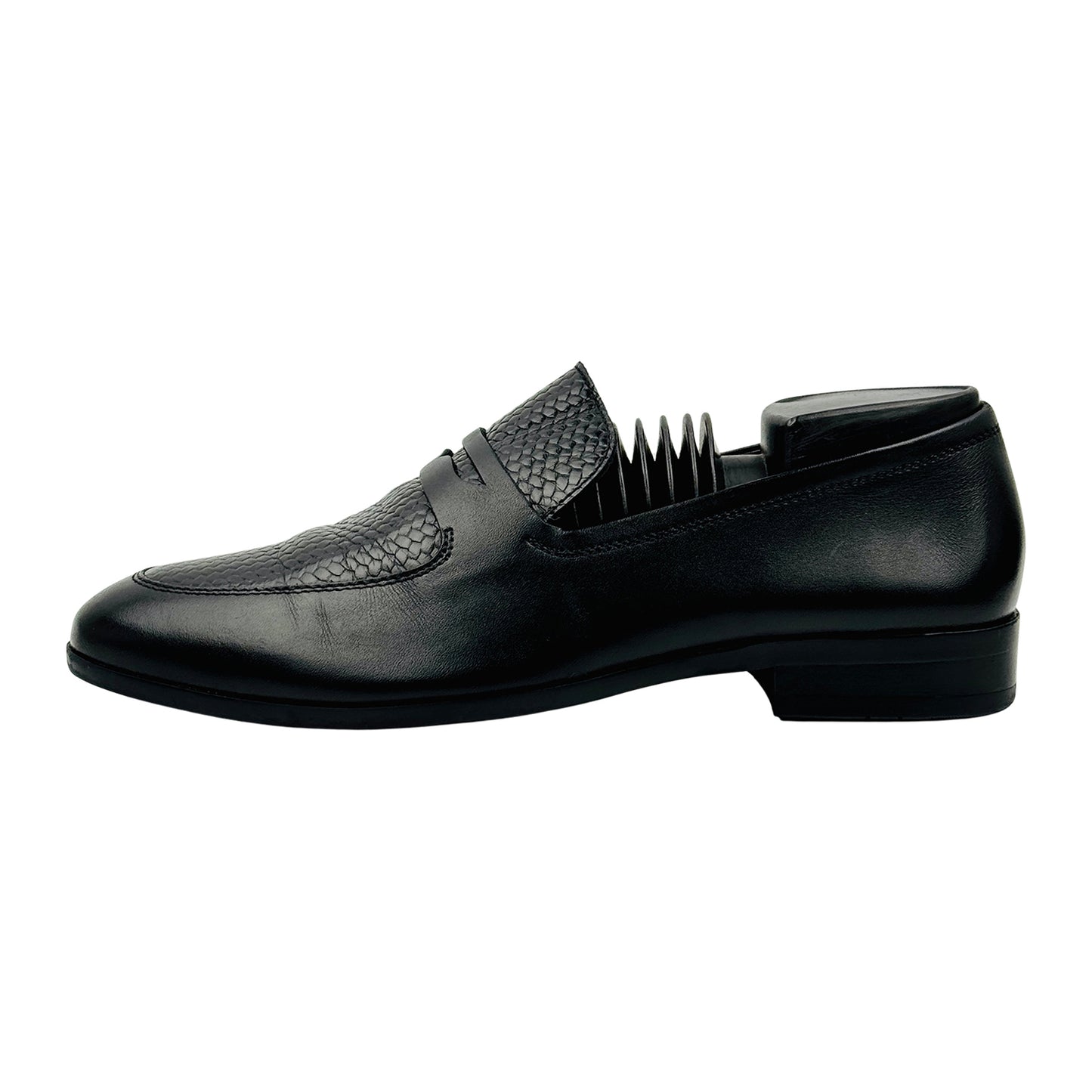 Rosso Brunello Black Leather Loafers (Size 40/40.5)