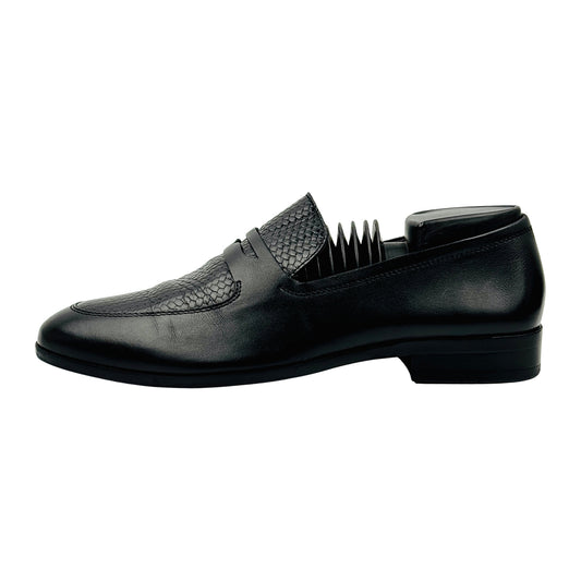 Rosso Brunello Black Leather Loafers (Size 40/40.5)
