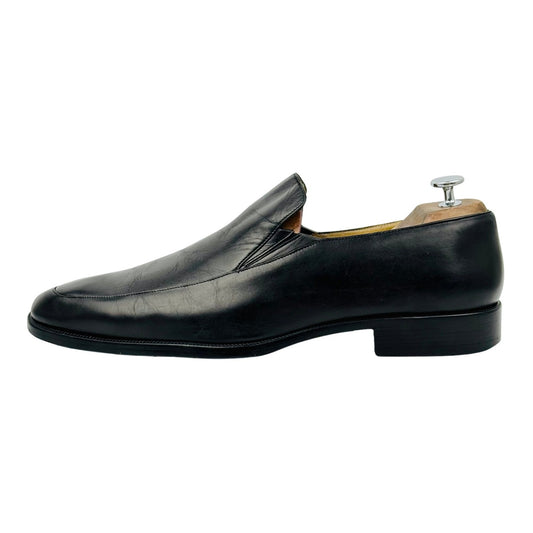 Bally Men's Black Leather Formal Loafers (Size 44.5)