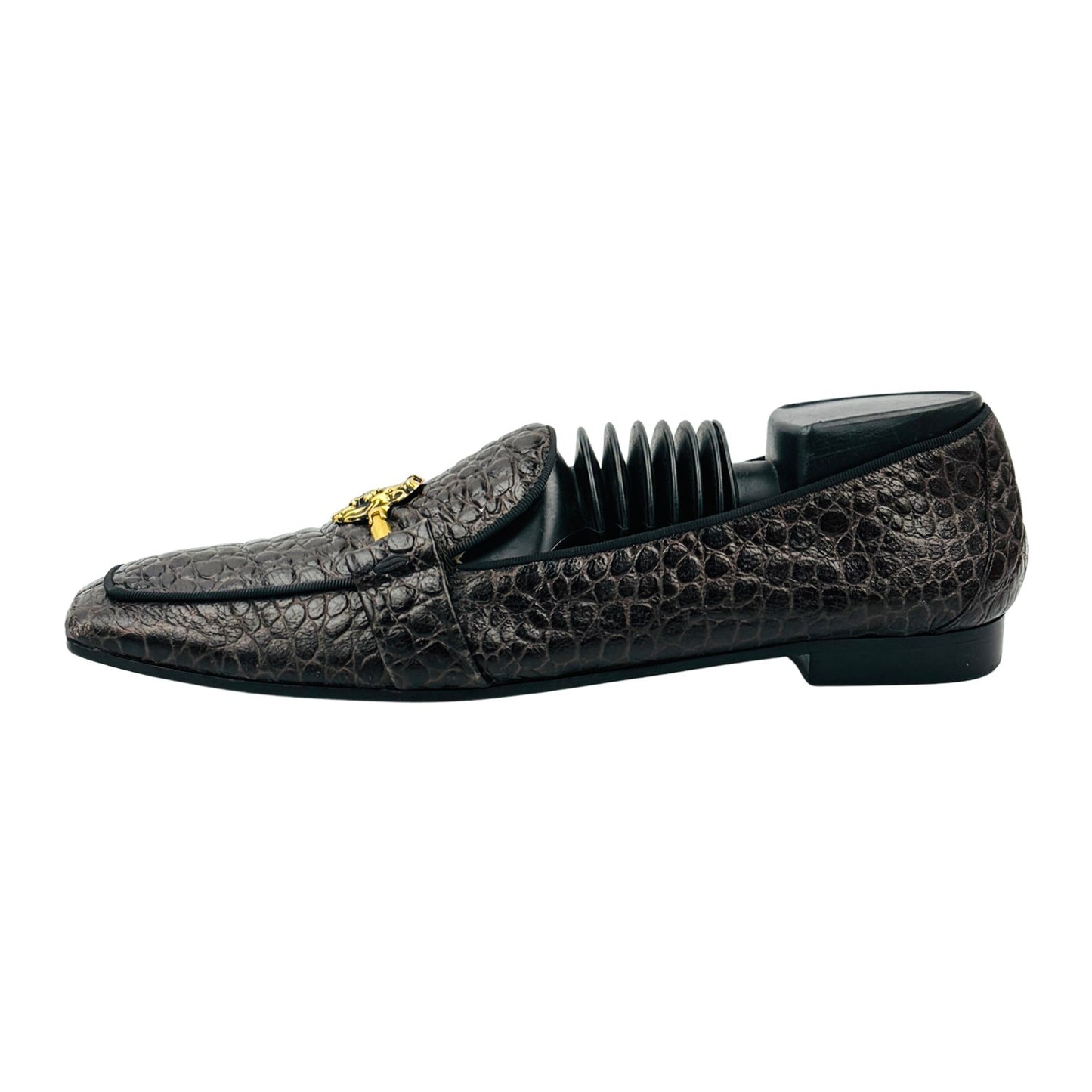 Konstantin Starke Crocodile Leather Lion Bit Loafers (Size 41)