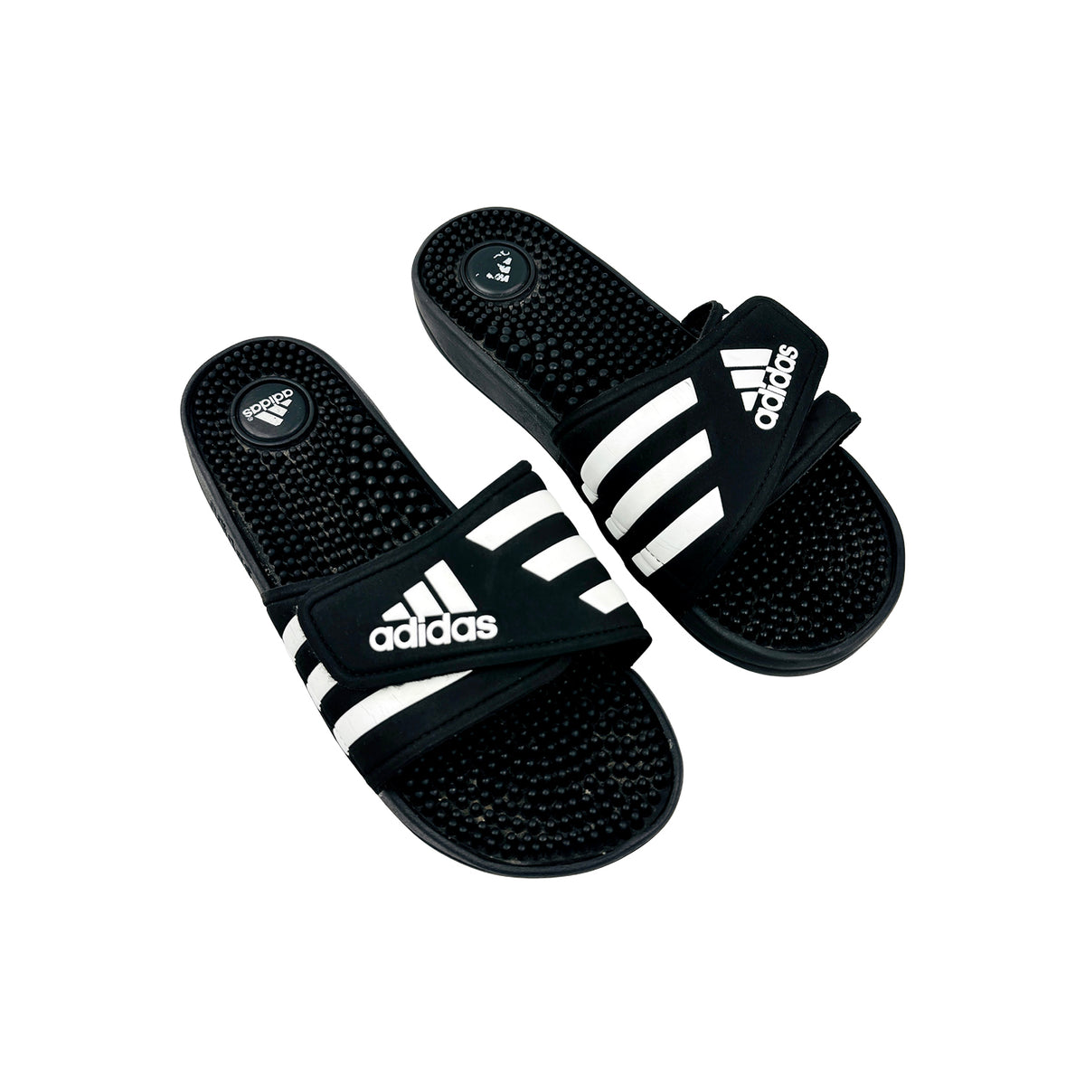 Adidas Adissage 'Core Black' Slides (Size 40.5) - 087609