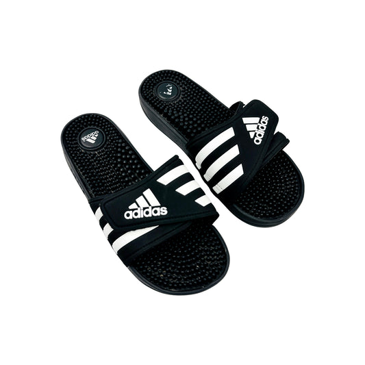 Adidas Adissage 'Core Black' Slides (Size 40.5) - 087609