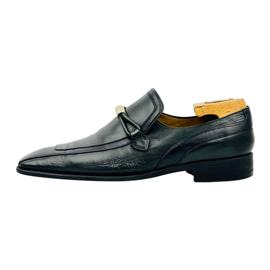 Yves Saint Laurent Black Leather Loafers (Size 42.5)
