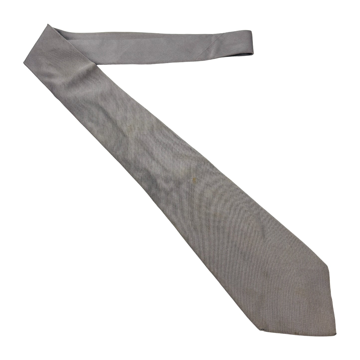 Bally Light Grey 'Diagonal Lining' Tie (Size Regular)