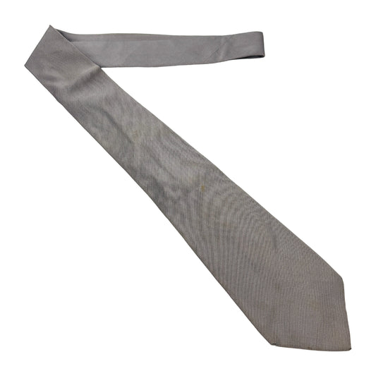 Bally Light Grey 'Diagonal Lining' Tie (Size Regular)