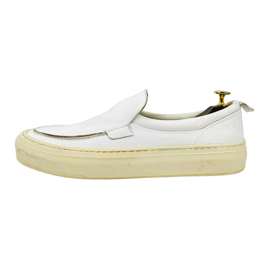 Ted Baker White Leather Platform Shoes (Size 42.5)