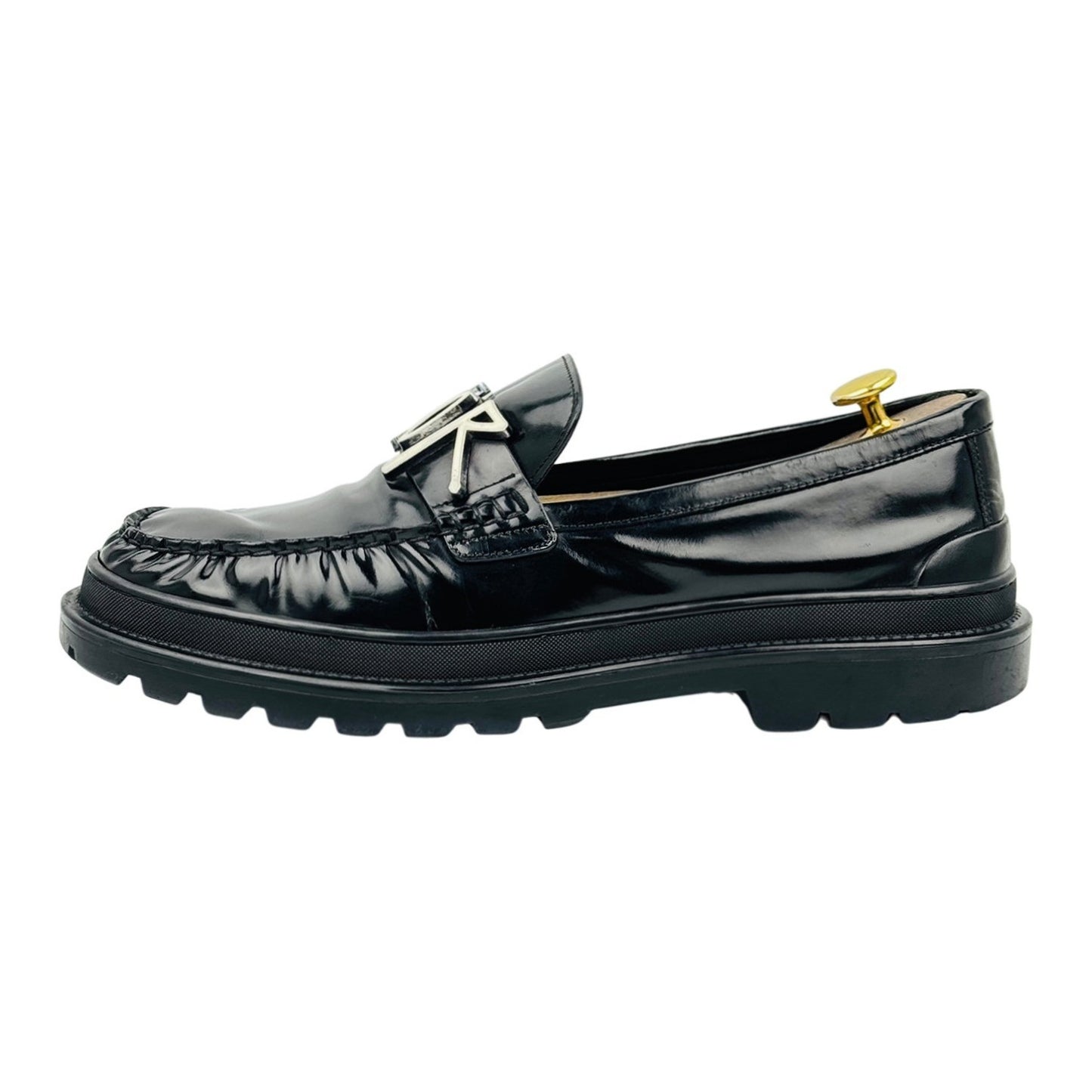 Dior x Stussy Black Leather Loafers (Size 43)