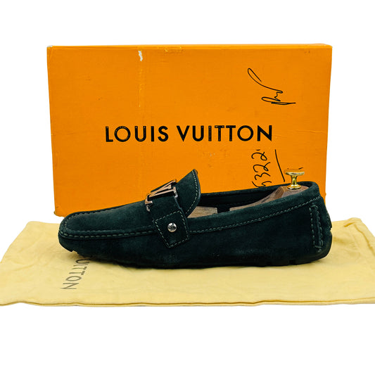 Louis Vuitton Monte Carlo Dark Green Loafers (Size 42/42.5)