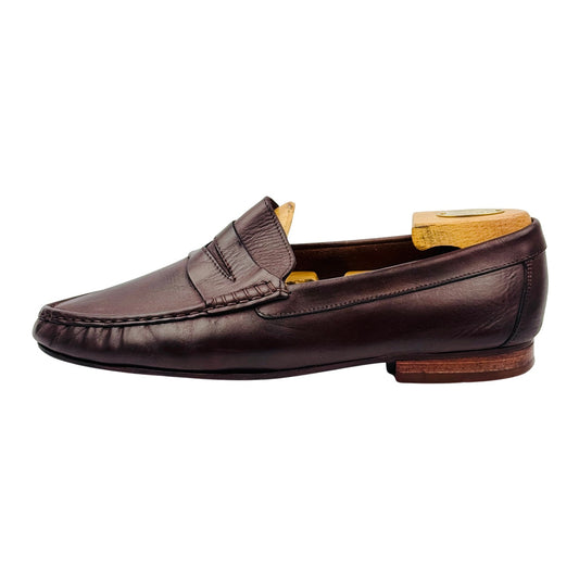 Bally Men's Brown Leather Penny Loafers (Size 44/44.5)