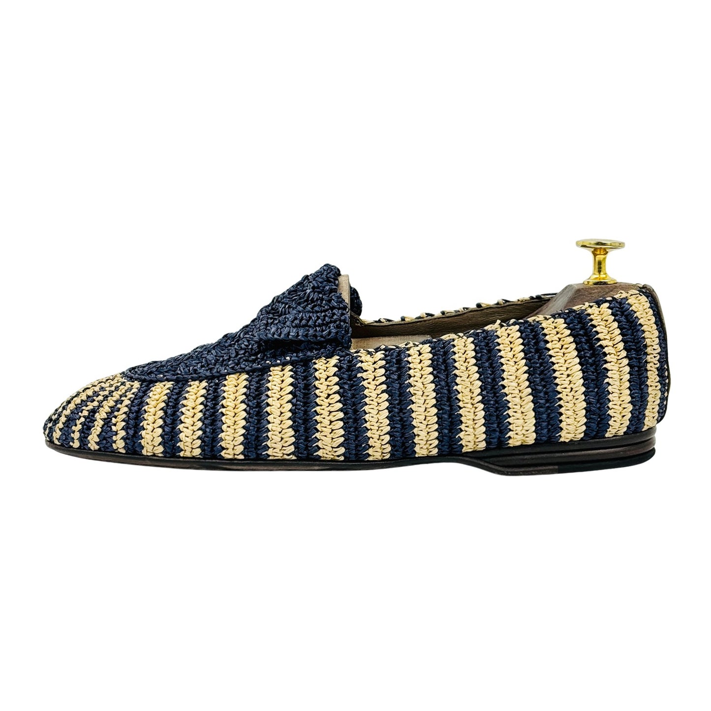 Dolce & Gabbana Woven Raffia Smoking Shoes (Size 41.5/42)